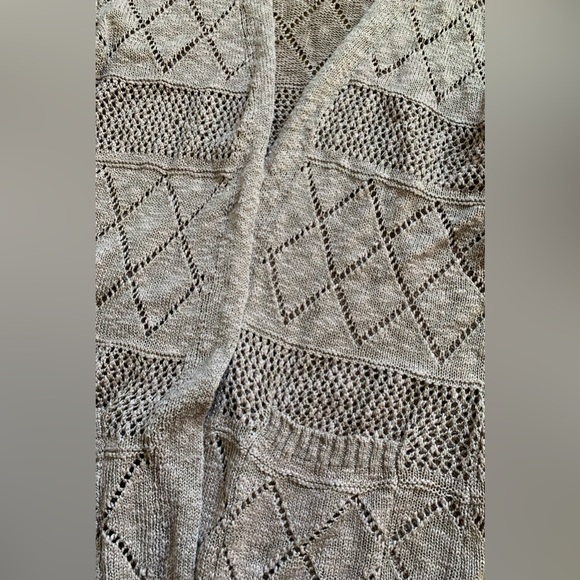 Hooked Up Open-Front Long Cardigan - Picture 5 of 9